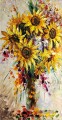 Sonnenblumen in Vase Blumenschmuck